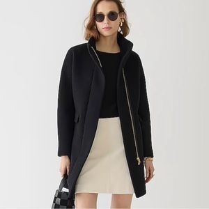 J Crew Womens black coat. Worn a handful of times